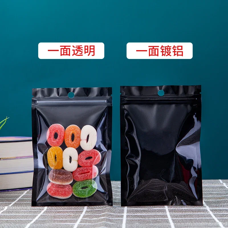 Color Aluminum Foil Bag Self-supporting Gift Bag Candy Sealed Yin and Yang Snack Product Sealing Bag Custom Bags