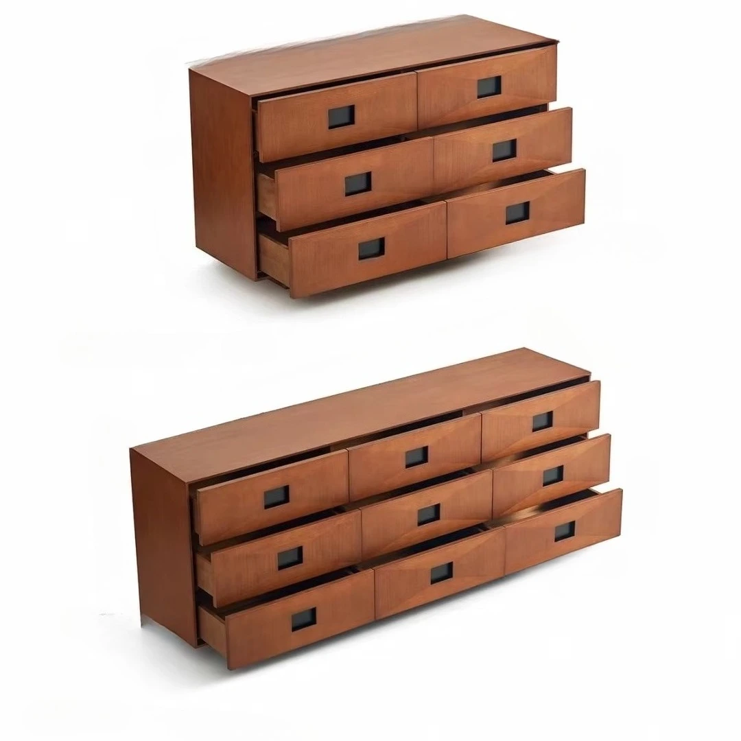 

&c Bucket Cabinet Solid Wood Storage Retro Home Living Room Side Cabinet Hotel Apartment Villa Homestay Furniture