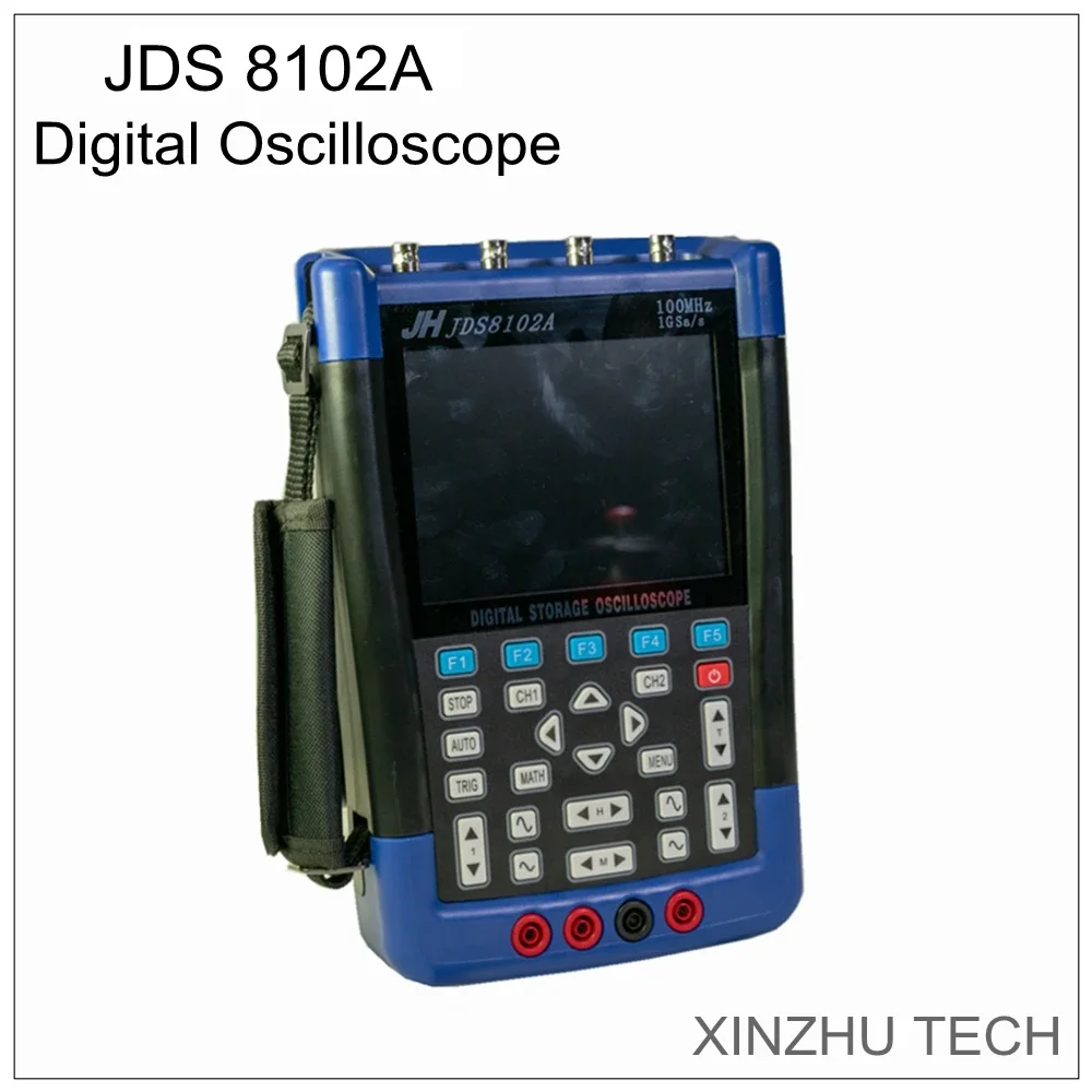 Jinhan JDS8102A Digital Oscilloscope Pocket 500 M/S 2 Channels Sampling Rate Multimeter Channels Oscilloscope LED Display Screen