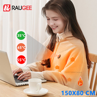 5V USB Heated Blanket 150*80cm Electric Wearable Warmer Blanket Shoulder Heating Shawl USB Heating Warm Blanket With 3 Tem.