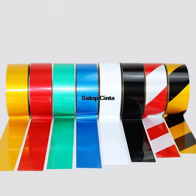 5cm*5m Reflective Sheeting Hazard Adhesive Warning Advertisement Slant Stripe Glass Bead Plain Reflectors Tape Sticker For Truck