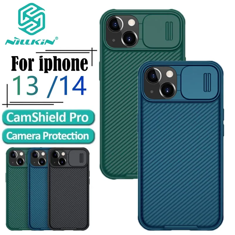 

Nillkin CamShield Pro Case for iPhone 13, Hard PC Len Protection, Camera Slide, Drop-Resistant BackCover for iPhone 14, Non-Slip