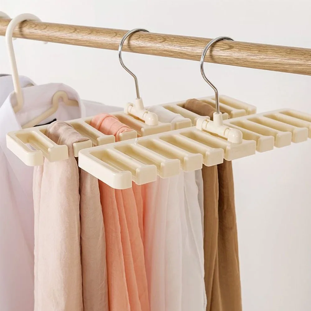 ABS Tie Belt Hanger Portable Closet Organization Storage Holder Hanging Organizer Rotating Belt Storage Rack Home view 5