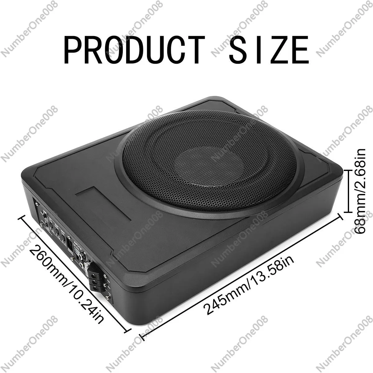 High-power 12v Pure Bass Car Seat Modified Speaker 10-inch Car Subwoofer Ultra-thin