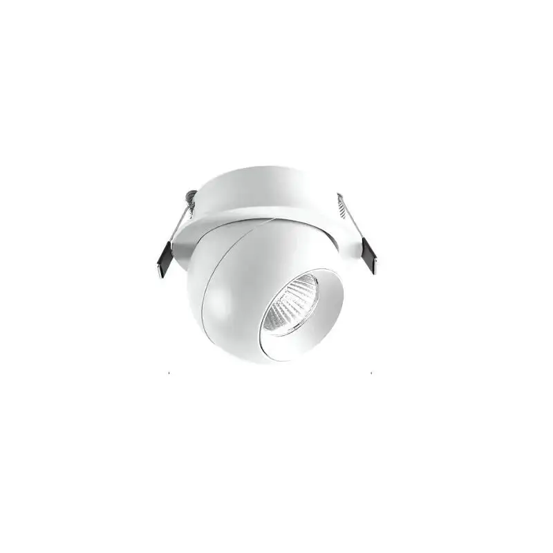 Spot lumineux LED rotatif encastrable pour le plafond, éclairage d'intérieur, lumière à intensité réglable, 10W