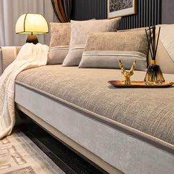 High-end Sofa Cover 3 Seater Modern for Leather Sofa Corner Couch Slipcover Armchair Furniture Protector Non-slip All-season