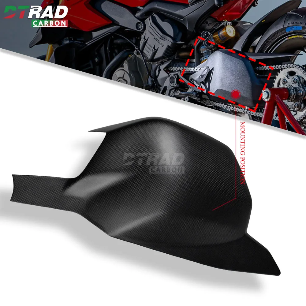 For DUCATI Streetfighter V4 S V4SP 2020-2023 V4S Swingarm Guard Carbon Fiber Rear SwingArm Cover Protection Fairing Kit - Image 2