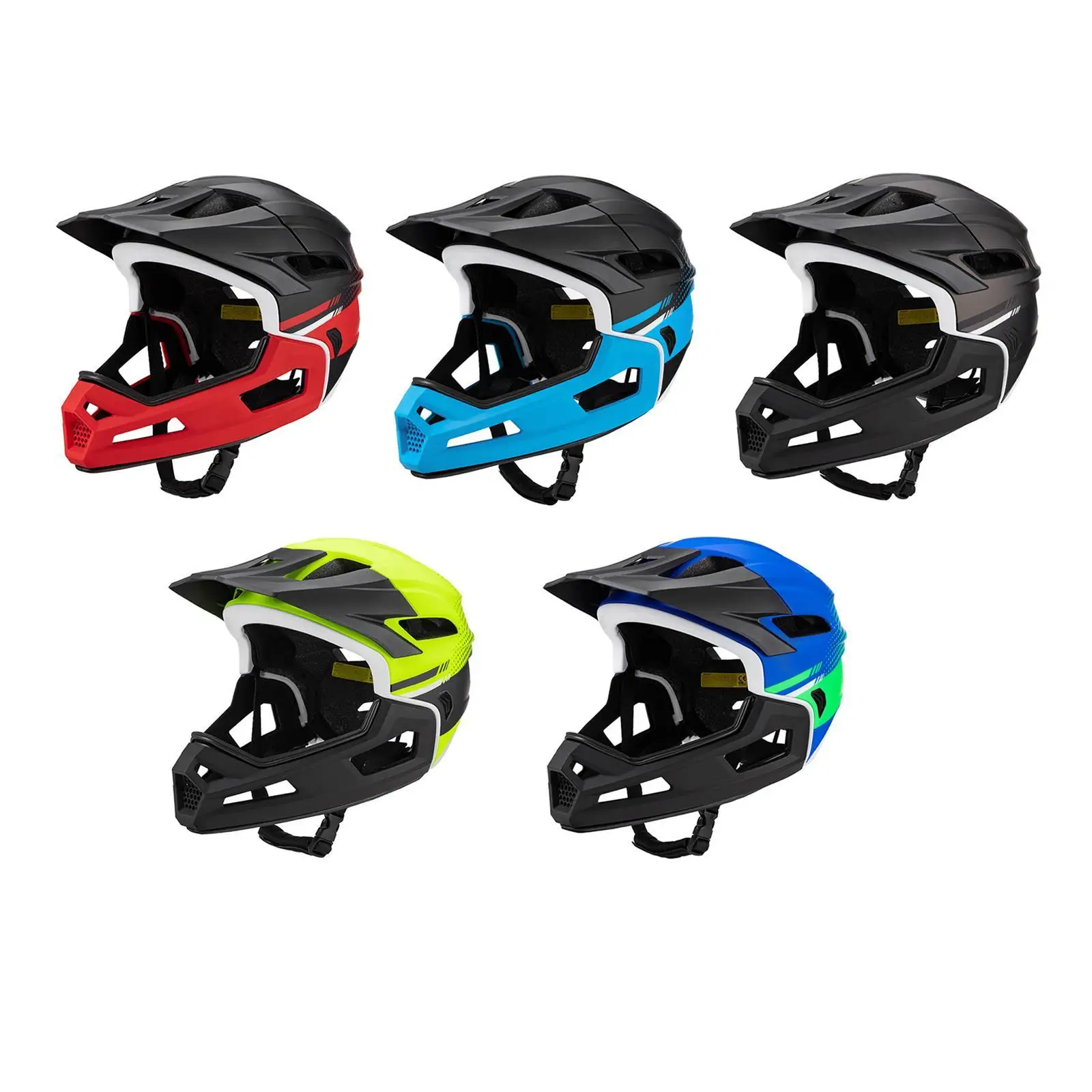 Full Face Bike Helmet Shock Absorbing Cycling Equipment Mountain Bike Helmet