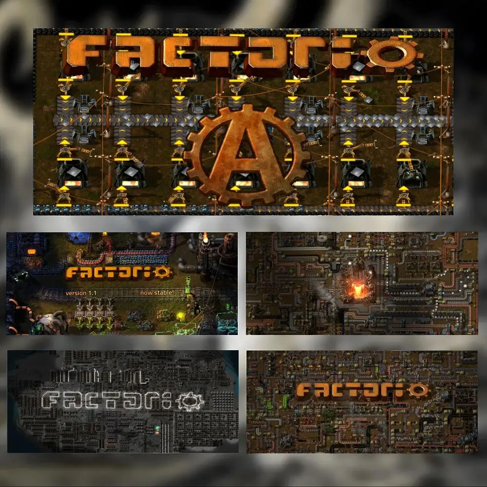 Simple Strategic Game F-Factorio Mouse Pad Large Thick Desk Pad Stitched Edges Gaming Mouse Mat for PC