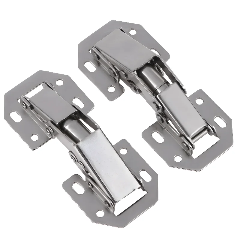 Easy Installation Hinges No Drilling Hole Bathrooms Euro Hinge Cold Rolled for Window Cupboard Kitchen Door Repair Tools