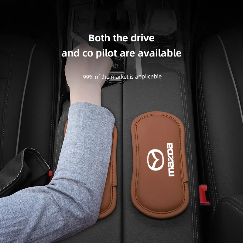 الجلود سيارة وسادة سيارة الركبة وسادة مرونة رغوة الذاكرة وسادة الساق لمازدا 3 6 CX5 2 CX30 CX3 CX9 MX5 RX8 Axela Demio وسادة السيارات