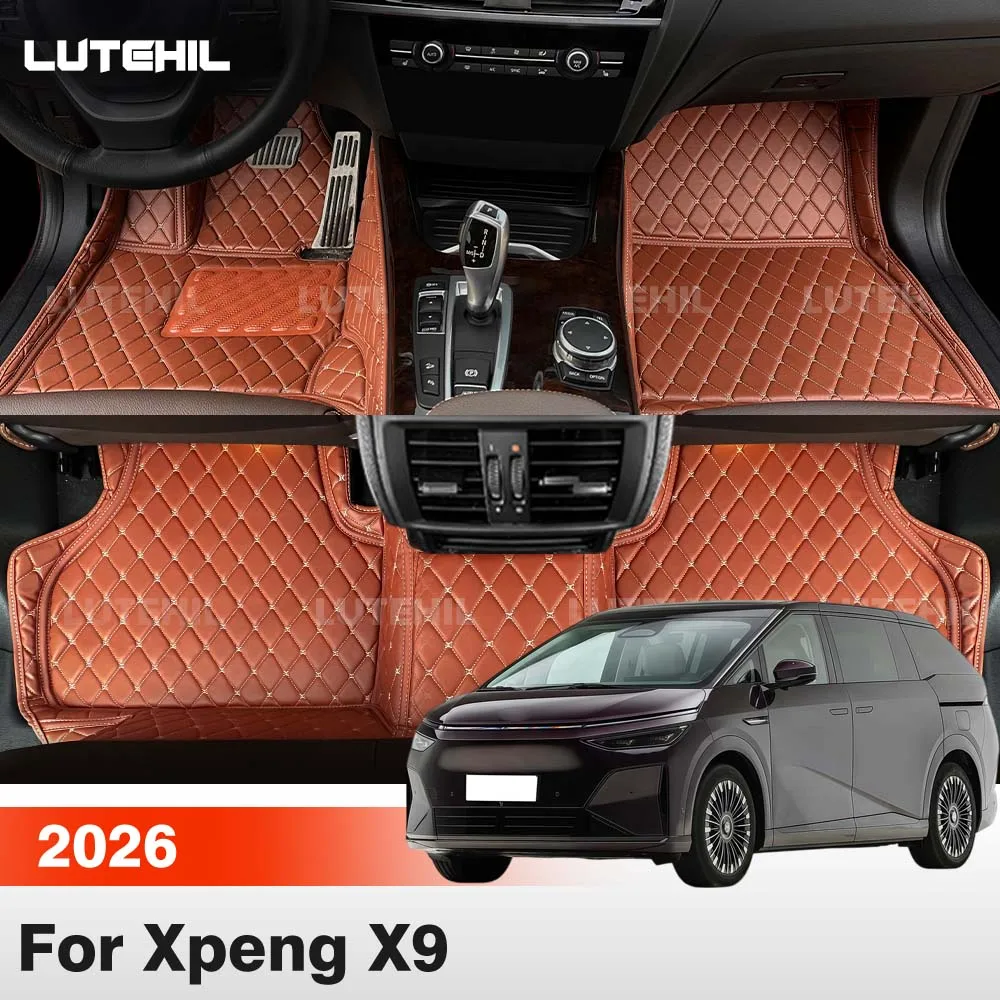 For Xpeng X9 2026 Car Floor Mats All Weather Carpet Cover Floor Liners Interior Protector Accessories
