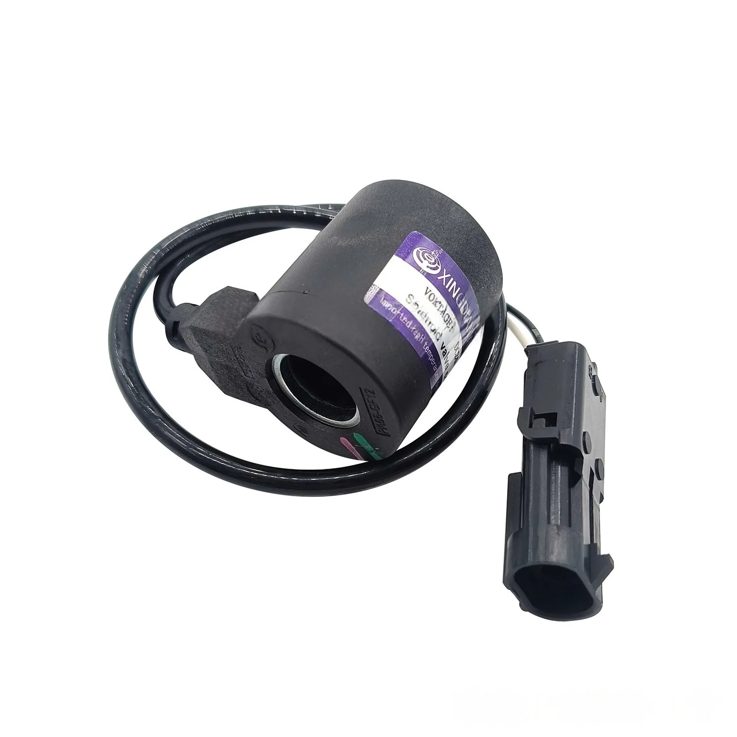Suitable for Sany SY55 60-9-10 Excavator Oil Source Control Pilot Solenoid Valve Coil