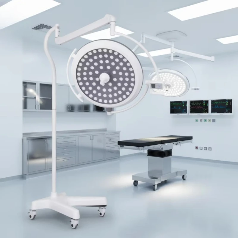 Movable Operation Light Electric Shadowless Lamp LED Chips Controllable Handle LED Operation Mobile Medical Lamps for Hospital