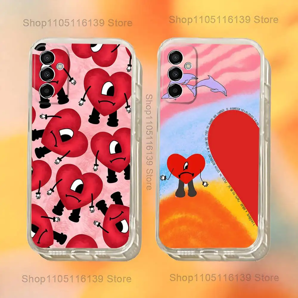 

B-Bad B-Bunny Yo Perreo Sola Phone Case For Samsung S24,30,21,22,23,20 FE,lite,PIus,Ultra,5G,Note,9,10 Transparent Cover