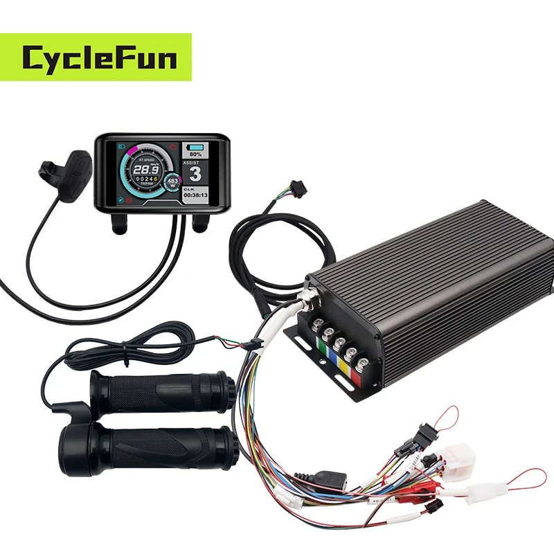 

Sabvoton Controller SVMC72100-APT DC 100A Phase 250A with UKC1 Display and Twist Throttle 2KW-3KW Electric Scooter Accessories