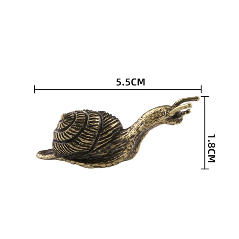 미니 빈티지 오래된 달팽이 황동 장식, 재미있는 황동 조각, 공부방 장식, 금속 공예 컬렉션, 휴일 선물