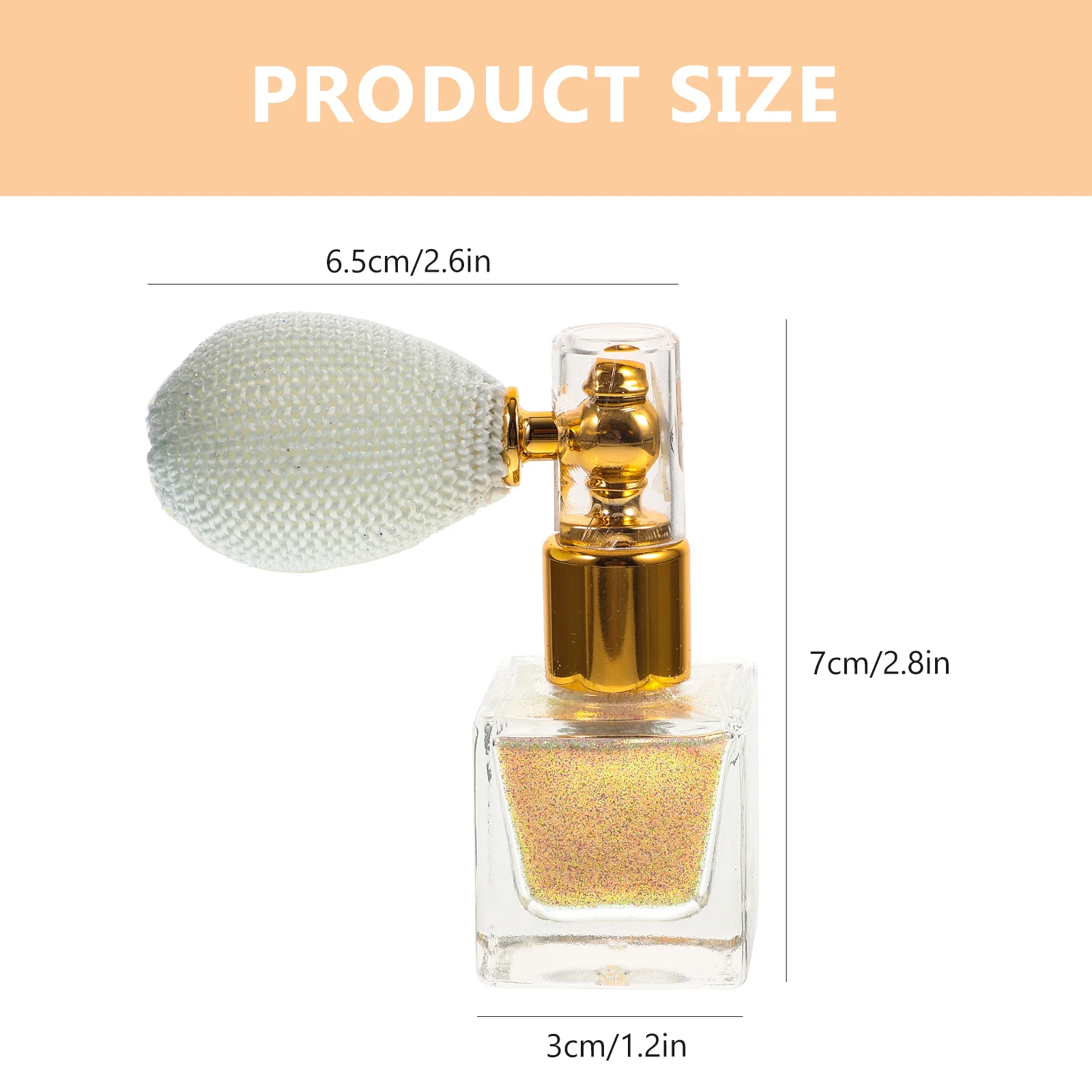 ハピナリー グリッタースプレー ファインシマーメイクアップ ポータブルコンパクトフォーミュラ