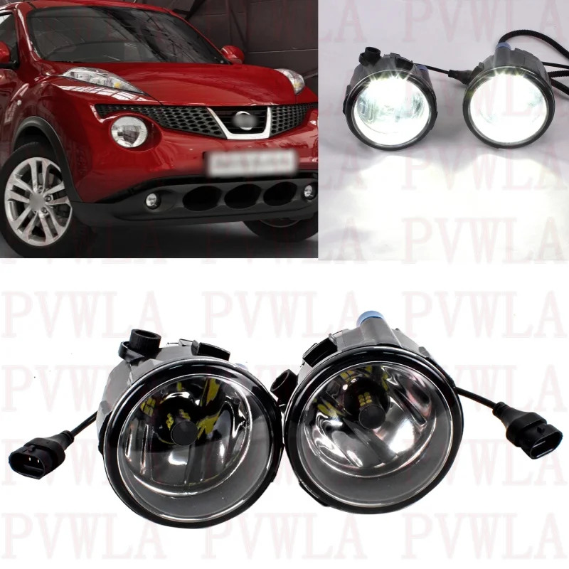 2pcs Front Fog Lamp Lights With LED Bulbs 261508990B For Nissan Juke 2011 2012 2013 2014