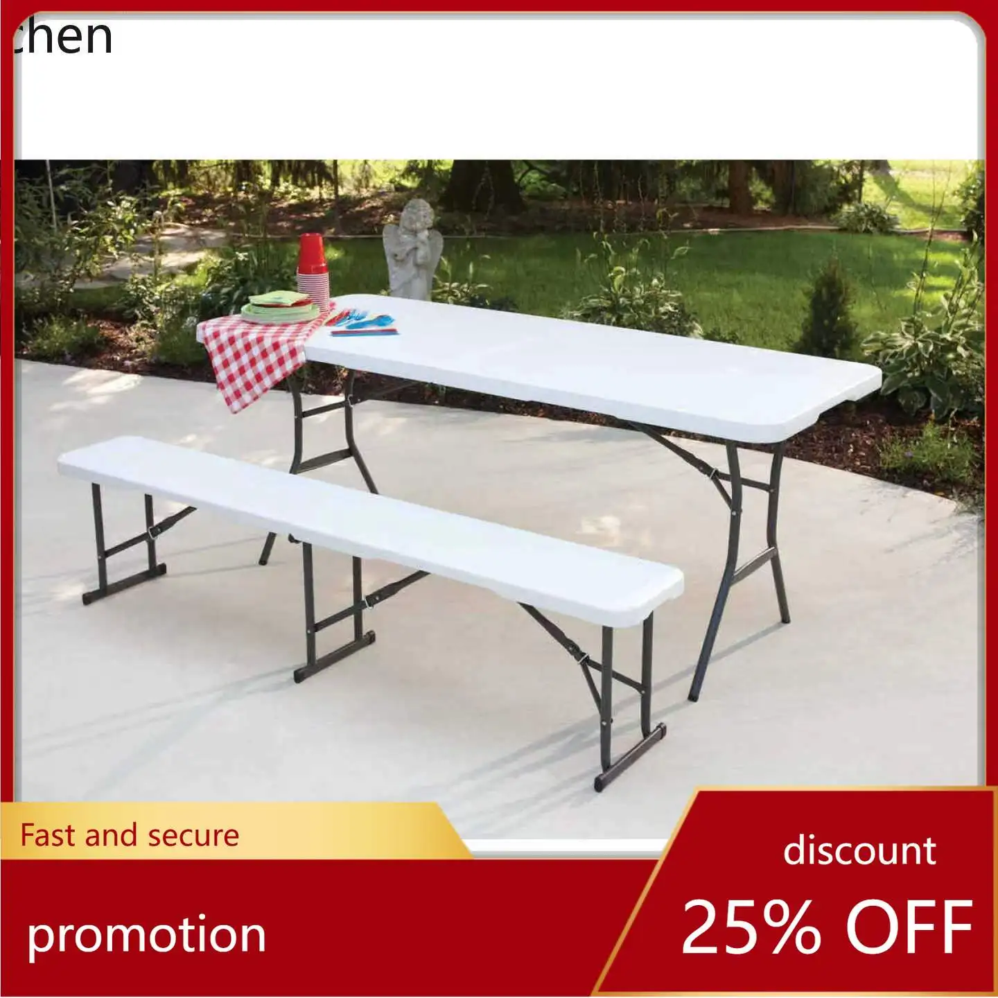 CZ Folding Stool Portable Long Stool Folding Party Folding Bench