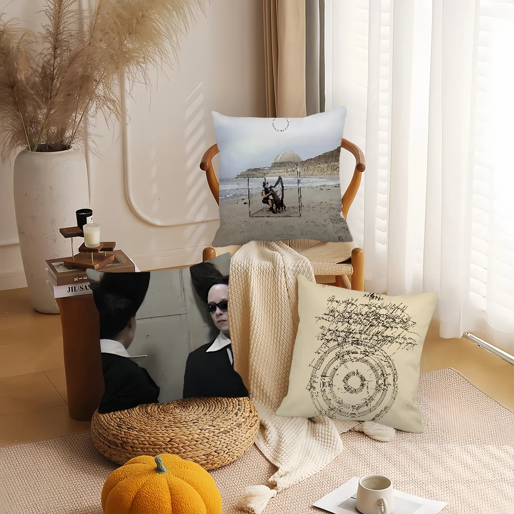 غطاء وسادة لتزيين المنزل من Singer Allie X Happiness ls Going to Get You، غطاء وسادة مناسب لغرفة النوم وأريكة مكتب السيارة