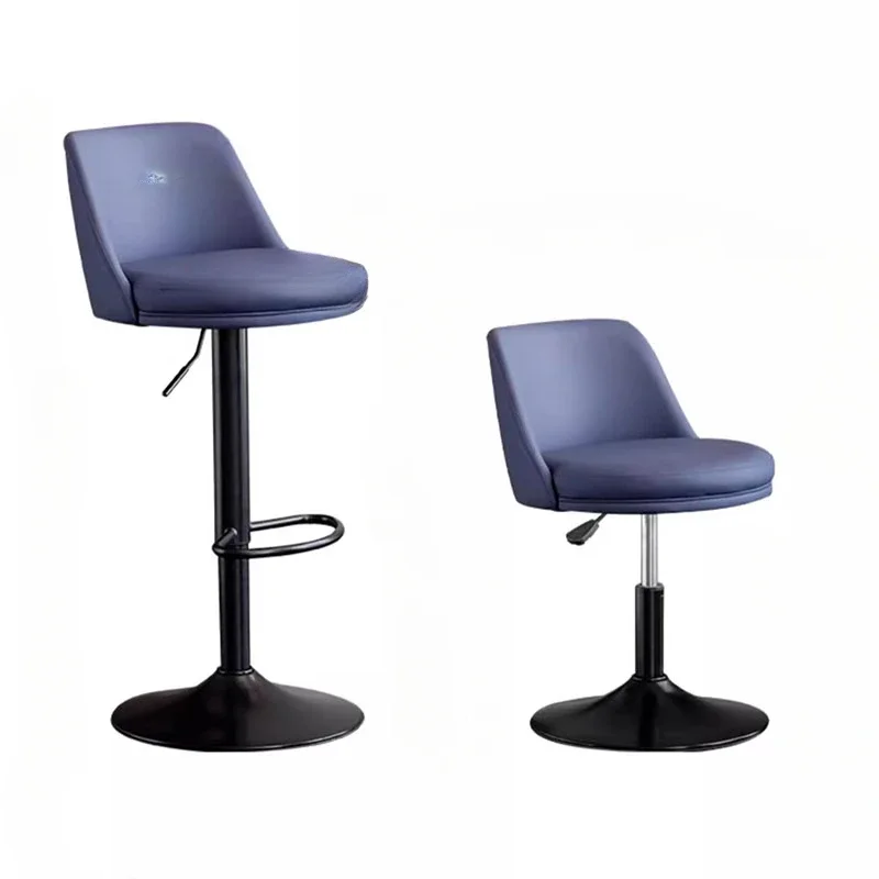 Minimalist High Bar Stool Luxury Rotatable Back High Quality Party Chairs Premium Cushion Soft Taburetes De Bar Furniture