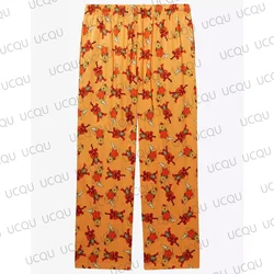 2024 Disney Winnie the Pooh Tigger and Pooh Pumpkin Allover Print Sleep Pants Oversized Pajama Pants 3D Printed Pyjama Trousers