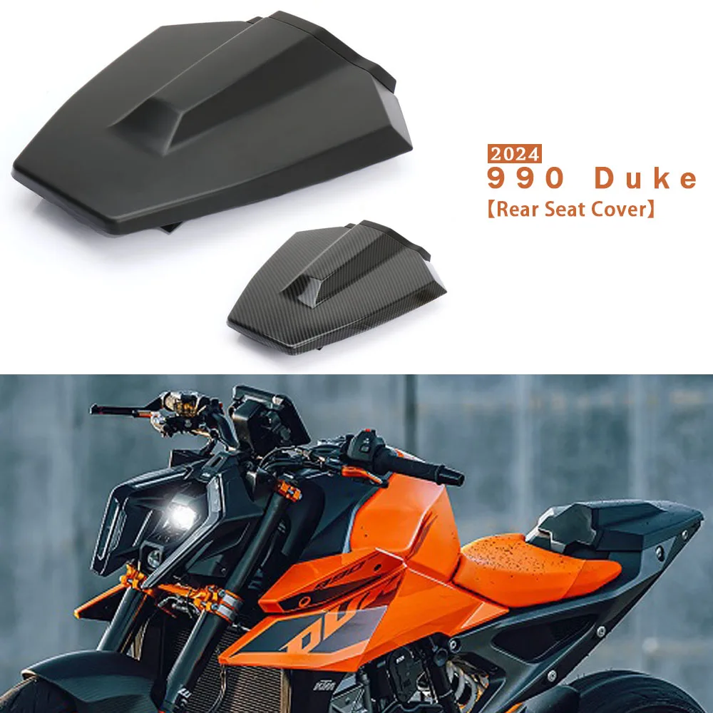 Motorcycle New Carbon Fiber Black Rear Hump Athletic Single Tail Cap Rear Seat For 990Duke 990 Duke 990DUKE 990 DUKE 2024