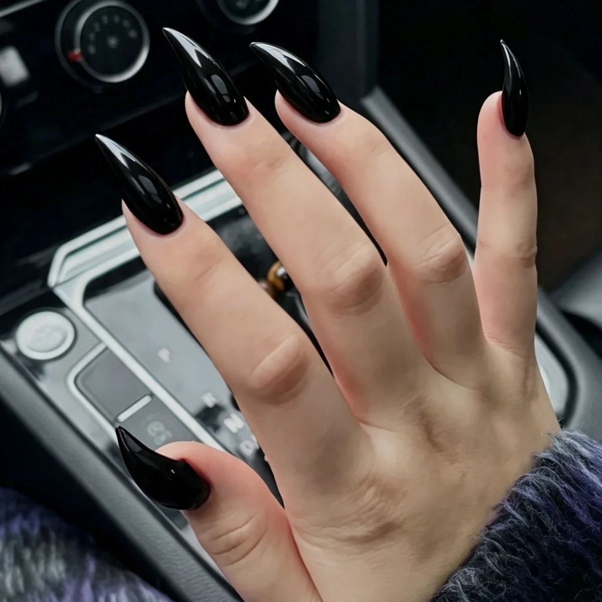 30pcs Dragon Claw Wearable Manicure Nude Color Thicken Full Cover False Nails Alien Shape Eagle's Claw Acrylic Fake Nail Tips