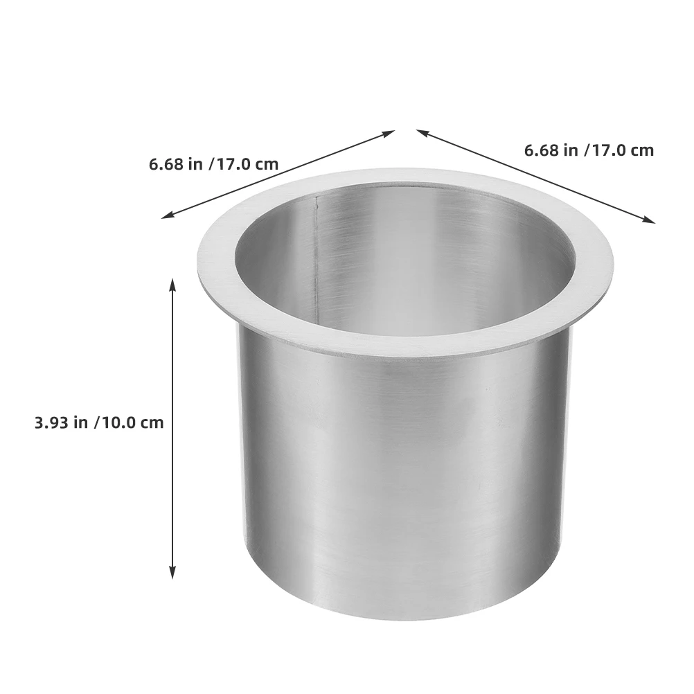 

Stainless Steel Built-In Trash Chute Round Countertop Waste Chute Corrosion Resistant High Temp Resistant Easy Clean Kitchen