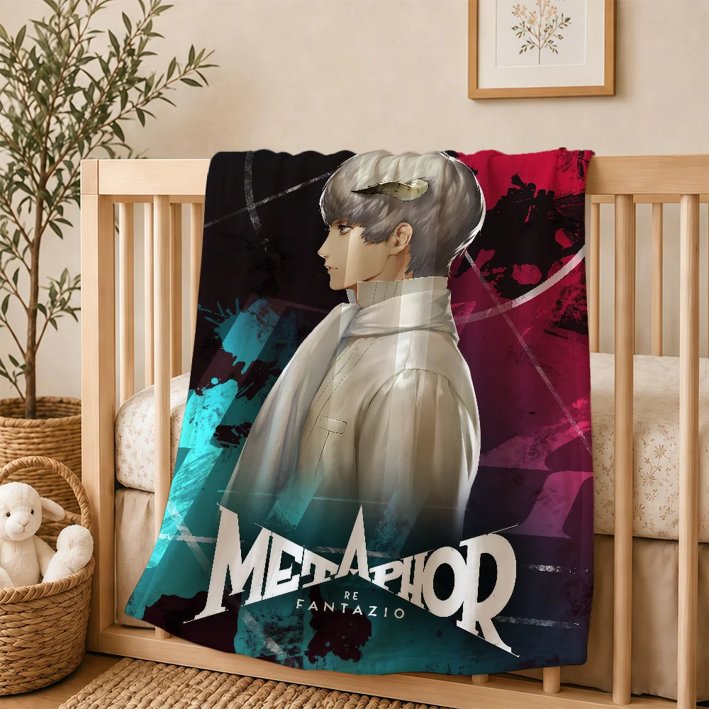 Game M-Metaphor Refantazio Anime Blanket For Soft Warm Knee For Bedroom Living Room Bed Sofa Camping Picnic Office Gift