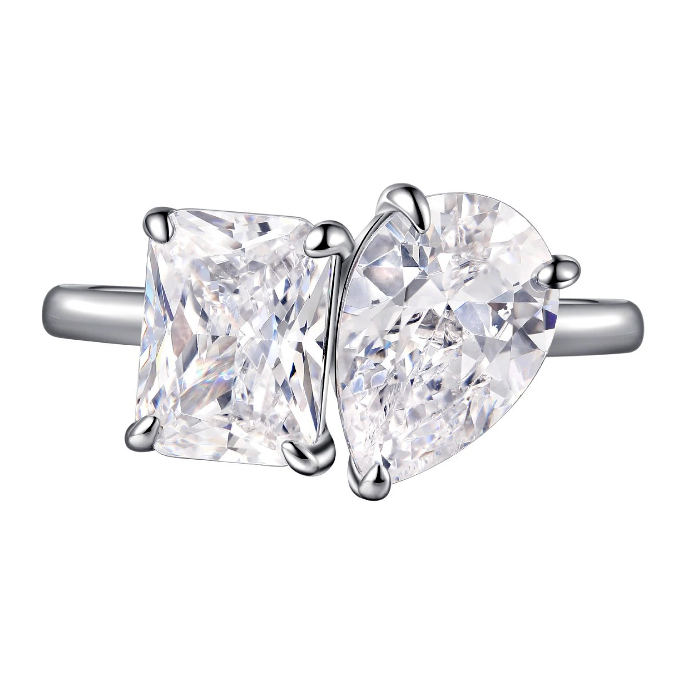 

Кольцо Super Flash с муассанитом 1 + 1,5 карата с сертификатом, протестированное бриллиантом S925, серебро, женские романтические ювелирные изделия, подарок