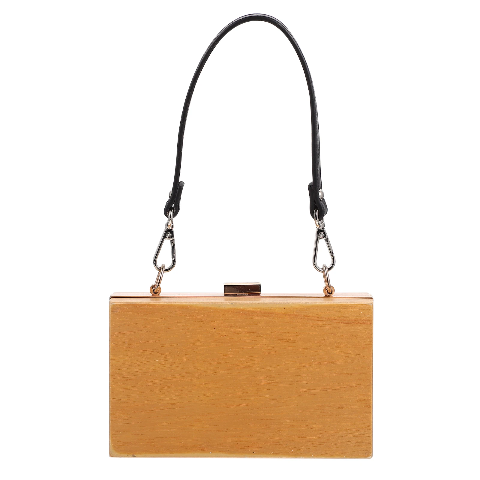 

PU Handbag Strap Black Silver Buckle Durable Wear Resistant Adjustable Crossbody Bag Replacement Purse Accessories