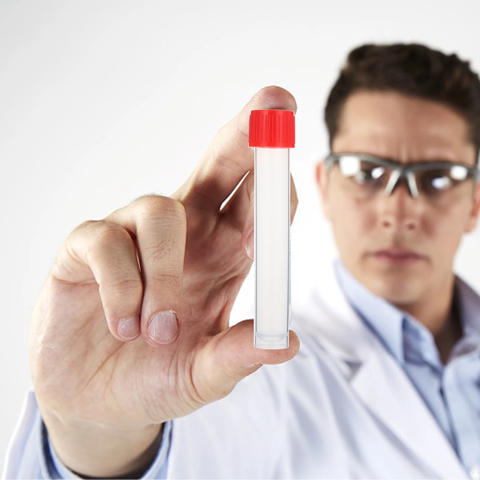 

20 Pcs Disposable Sampling Tube Test Tubes with Caps Vials Mini Plastic