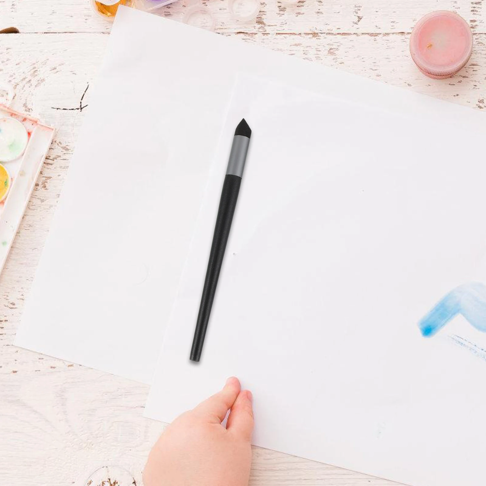 

6pcs Oil Pastel Blending Sponge Pen Soft Head Smearing Tool For Smooth Transitions Art Supplies Drawing Tools Oil Painting Stick