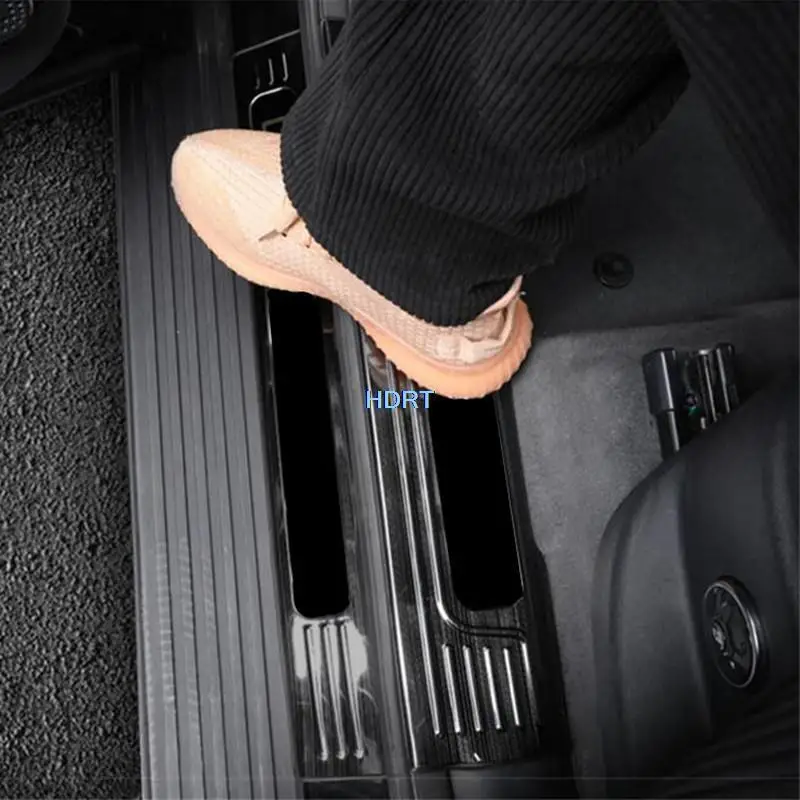 Car Styling Low Configuration Welcome Pedal Plate Cover Door Sill Trim With logo Accessories For BYD Equation Leopard 5 2023 +