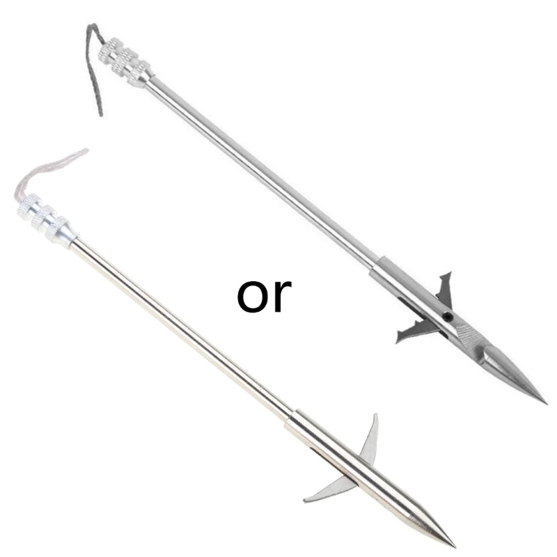 Púas cabeza ancha para pesca, flecha para tirachinas, catapulta, para dardo pez 54DE