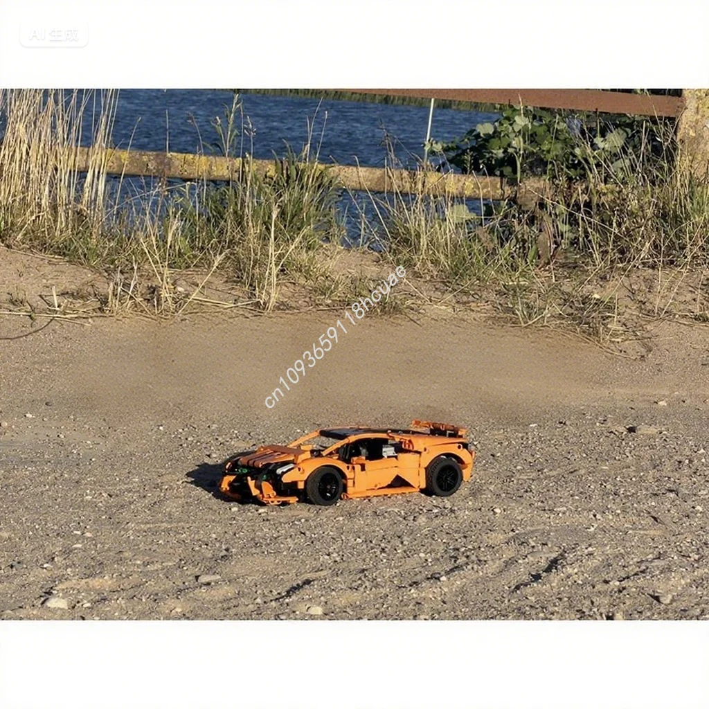 735 stks MOC 42196 w/BuWizz + Bodykit Technic Bouwstenen STOOM Leren hands-on vermogen up Logisch Kerst speelgoed Gift