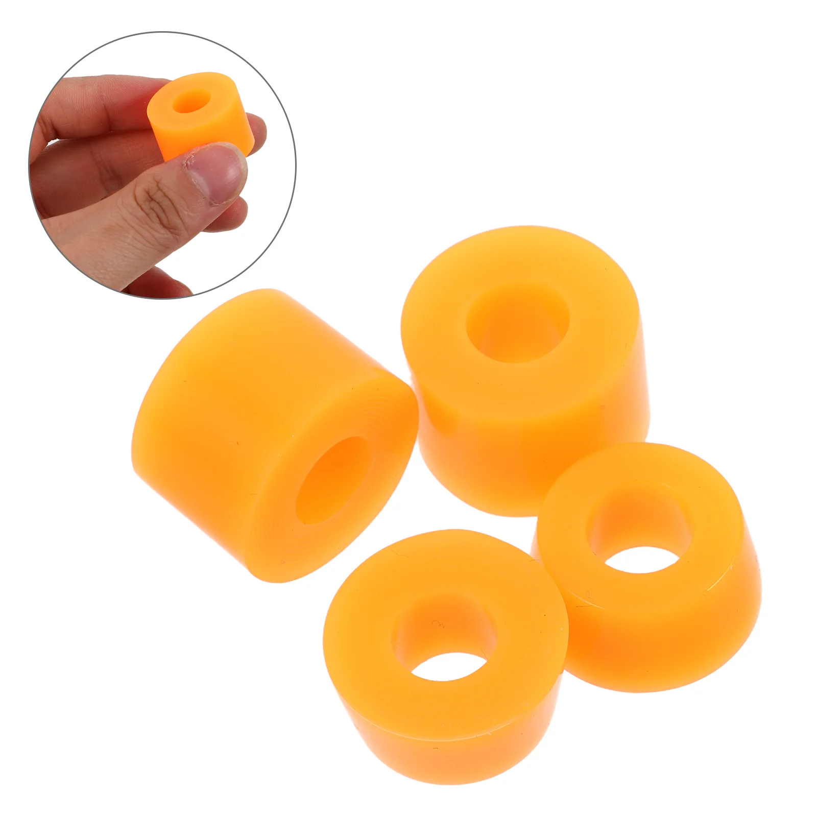 

4Pcs Skateboard Shock Absorber Pads High Elastic PU Shockproof Cushioning for Skateboard Longboard Protection Gear