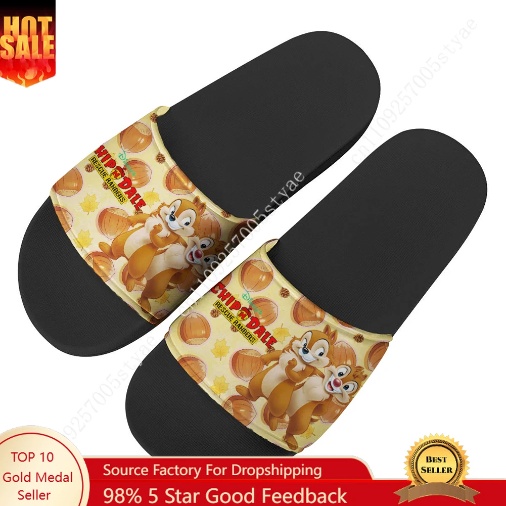 

Disney Chip 'n' Dale Home Customized Water Shoes Men Women Bathroom Beach Pool Sandals That Can Be Worn Outside Custom Slipper