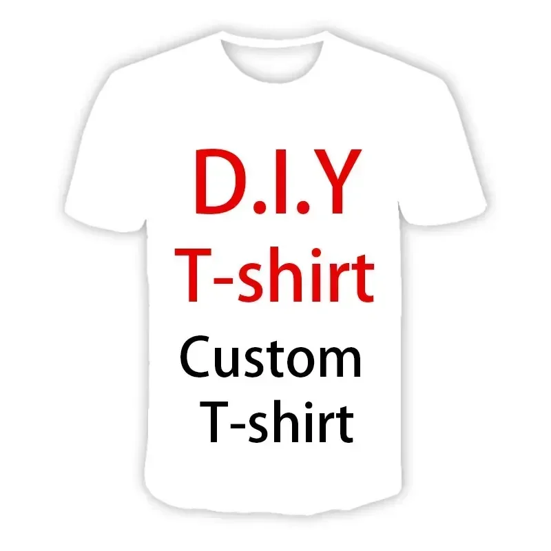 

DIY Custom Design Your Own Pictures Tee shirts 3D Print Casual T-shirts Hip Hop Tshirts Harajuku Styles Tops Clothing