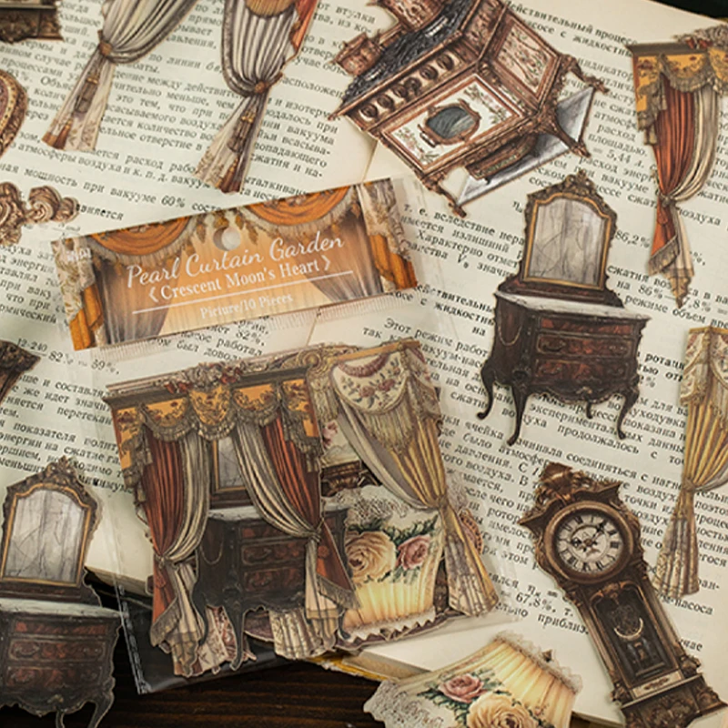 

Бумага Mr, 80 листов/пакет, садовые шторы из бисера, твердые наклейки для карт, каваи, корейские канцелярские наклейки, эстетические наклейки