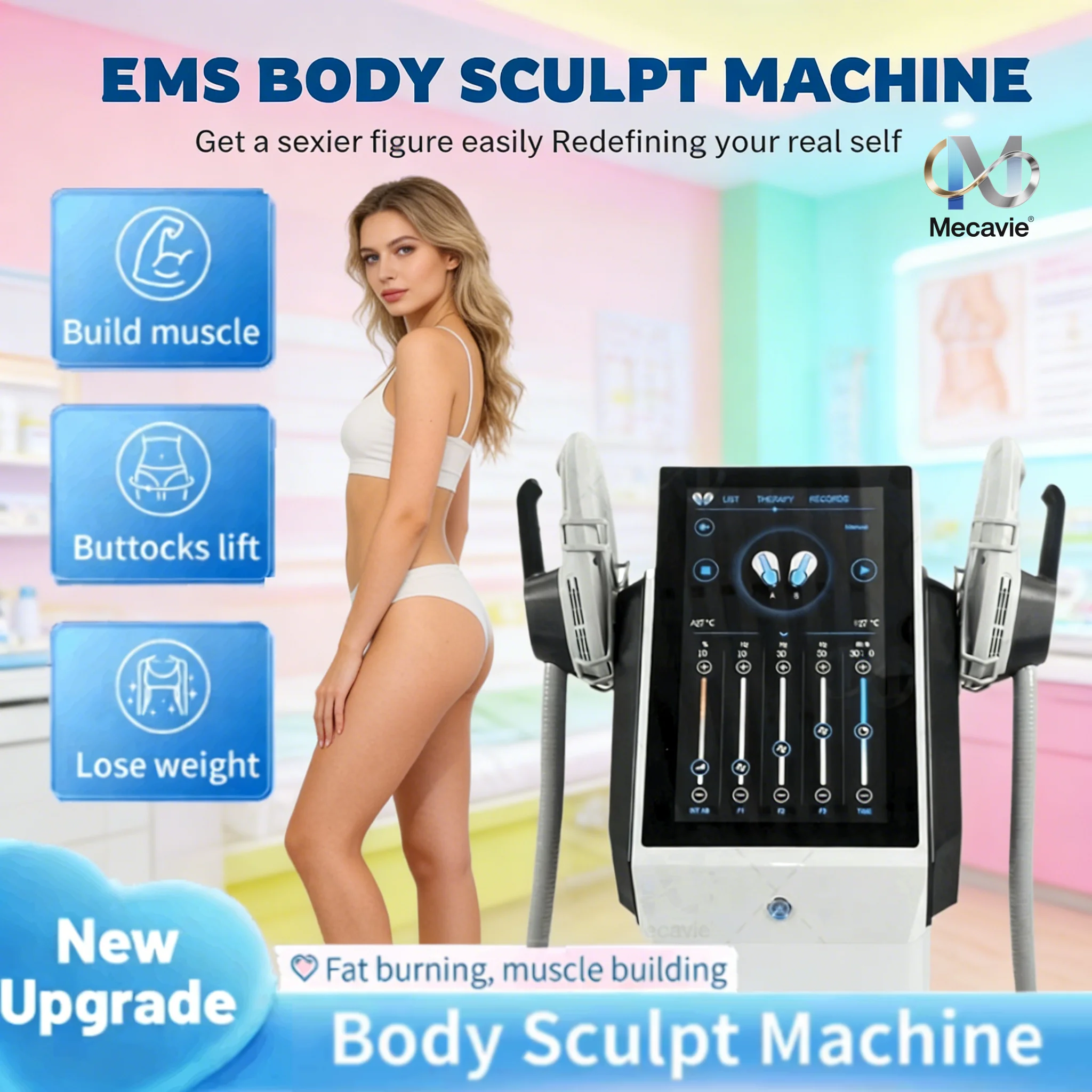 

2026 Muscle Building Training Burner 6500W Body Shaping Machine RFTechnology Muscle Stimulation Fat Reduction Slimming Equipment