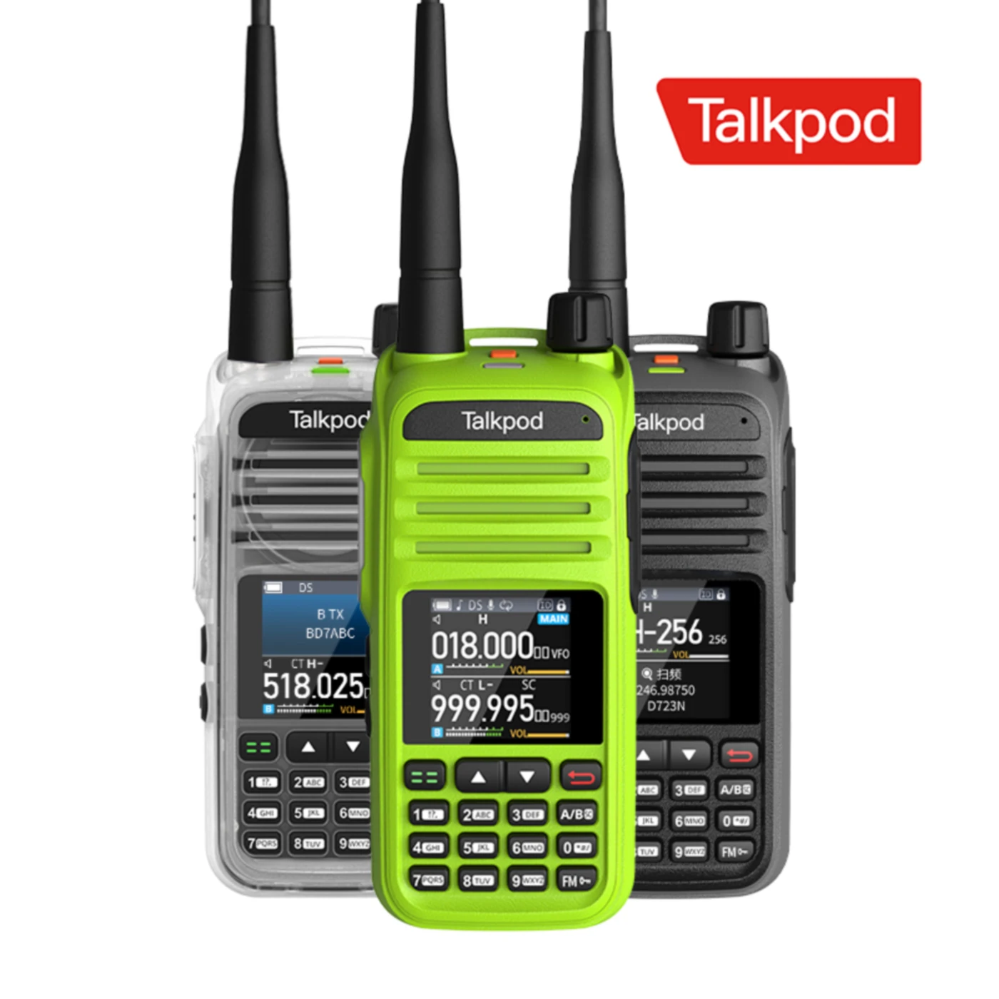 Talkpod A36PLUS MAX Walkie Talkie 8W Long Range Am Fm Commutator Station Camping Amateur Ham Wireless Set With Type-C 3200mAh
