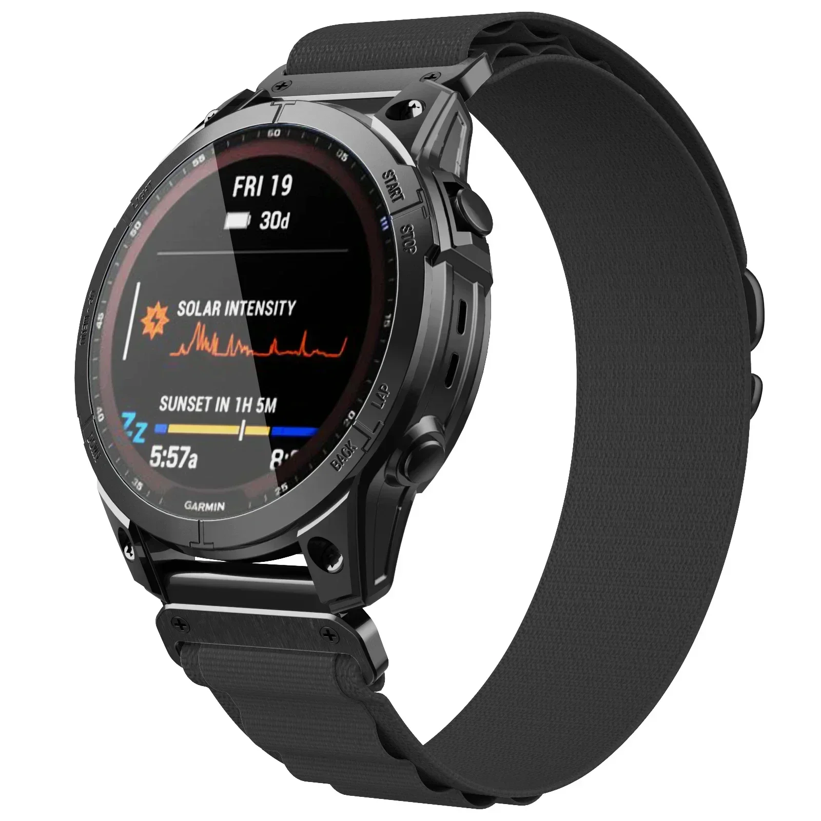 22/26 Quick Fit Nylon Strap for Garmin Fenix8 8E 47MM 7/6/5 Eastic Sport Band for  Forerunner 255 955 965 745 Enduro 3 Bracelet