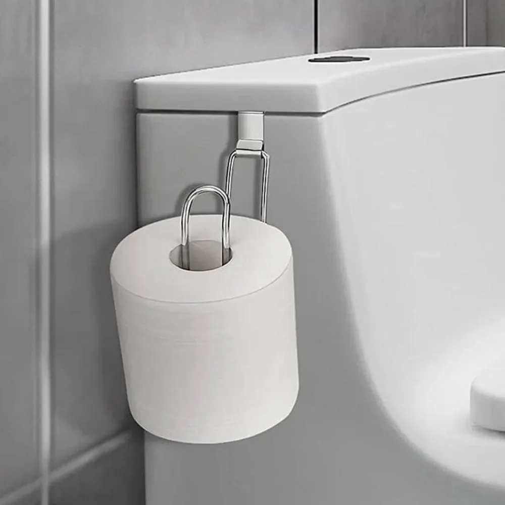 Badezimmerartikel Toilettenpapierhalter Neben der Badezimmer-Toilette Wandmontierter Toilettenpapierhalter Eck-Aufbewahrungsregal