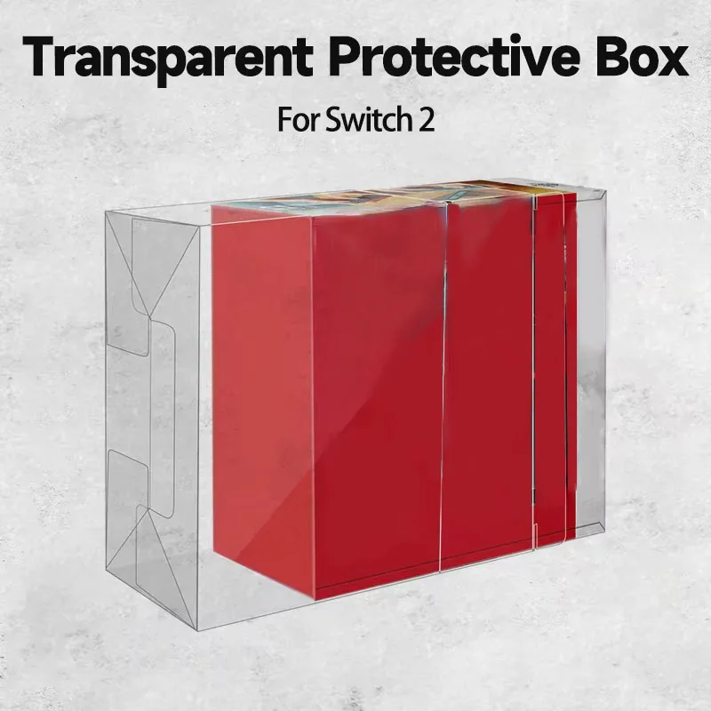 1PC Used For Nintendo Switch 2 Game Console Transparent Protective Box Ns Console Color Box Dustproof Storage Display Box