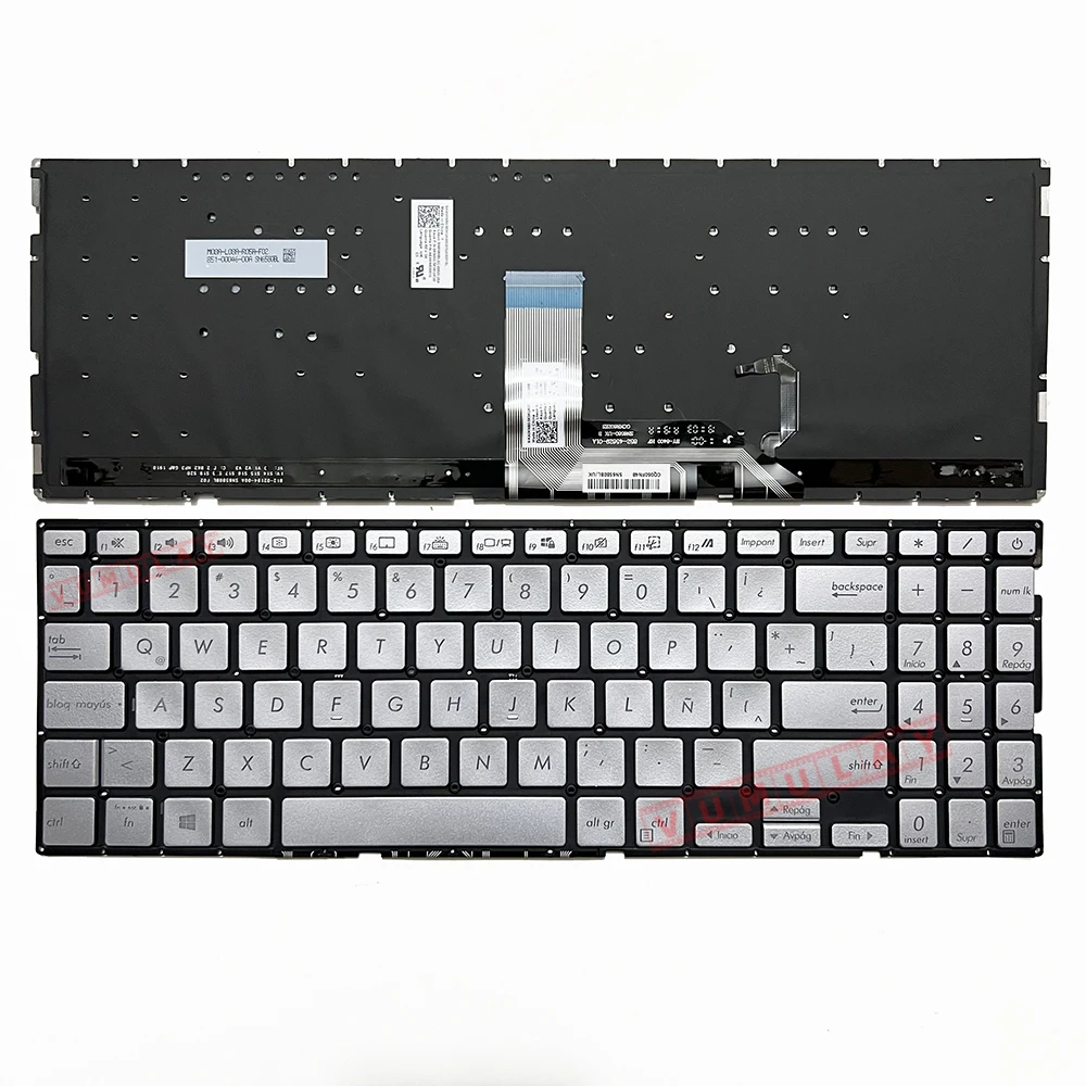 SP/Latin podświetlana klawiatura dla ASUS Vivobook X532FA X532FL X532E S532F S532FL S5500 S5500F S531 X531 S531F S531FA X531F X531FA SP