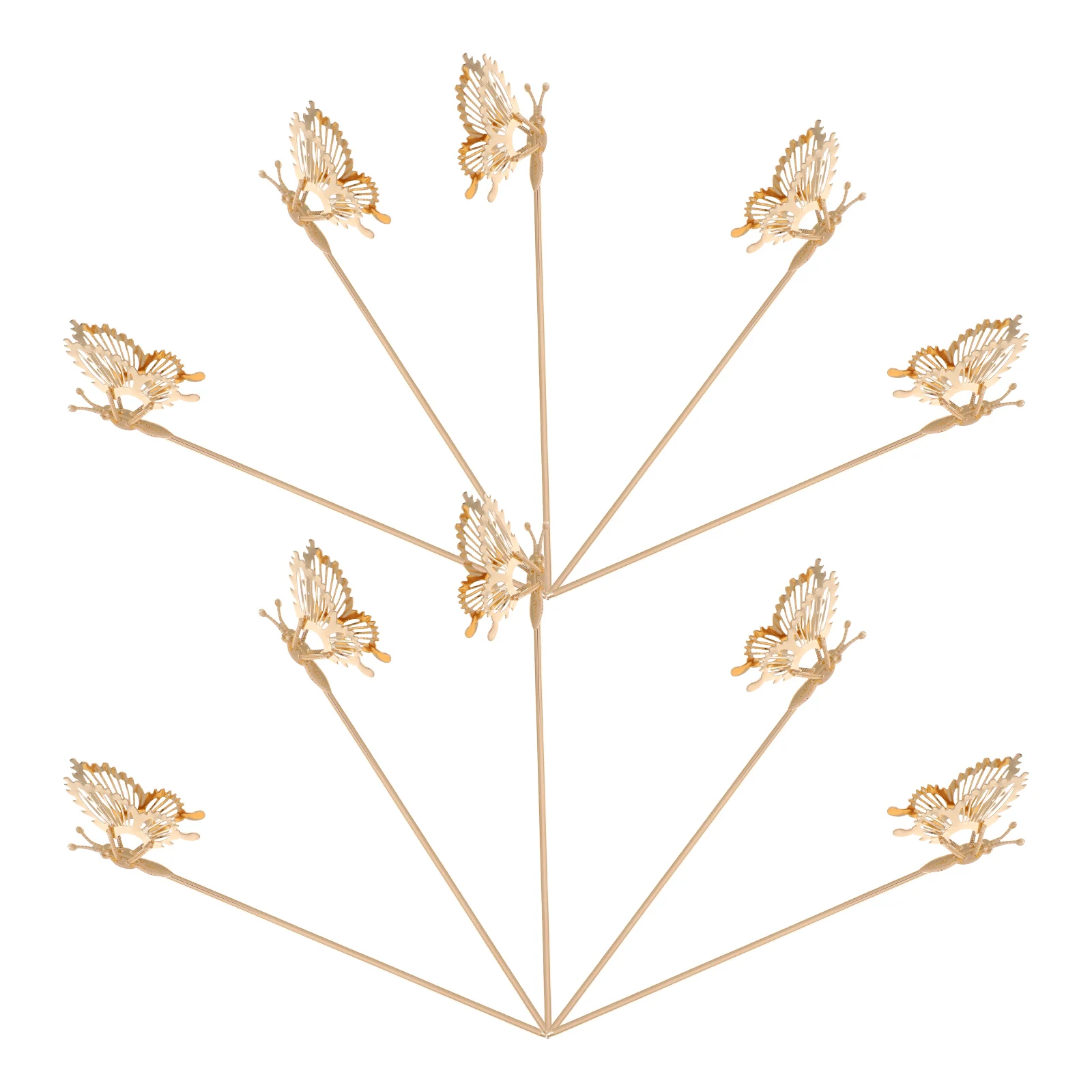 

10pcs Butterfly Hairpin Vintage Metal Barrettes Girls Accessories Elegant Pattern DIY Hanfu Bridal Wedding Hairpins