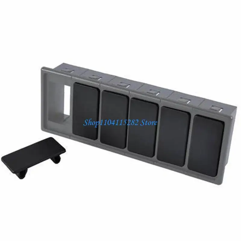 

Easy to Install Standard Rocker Switches Panel Holder Blanking Plate 6Pcs Set